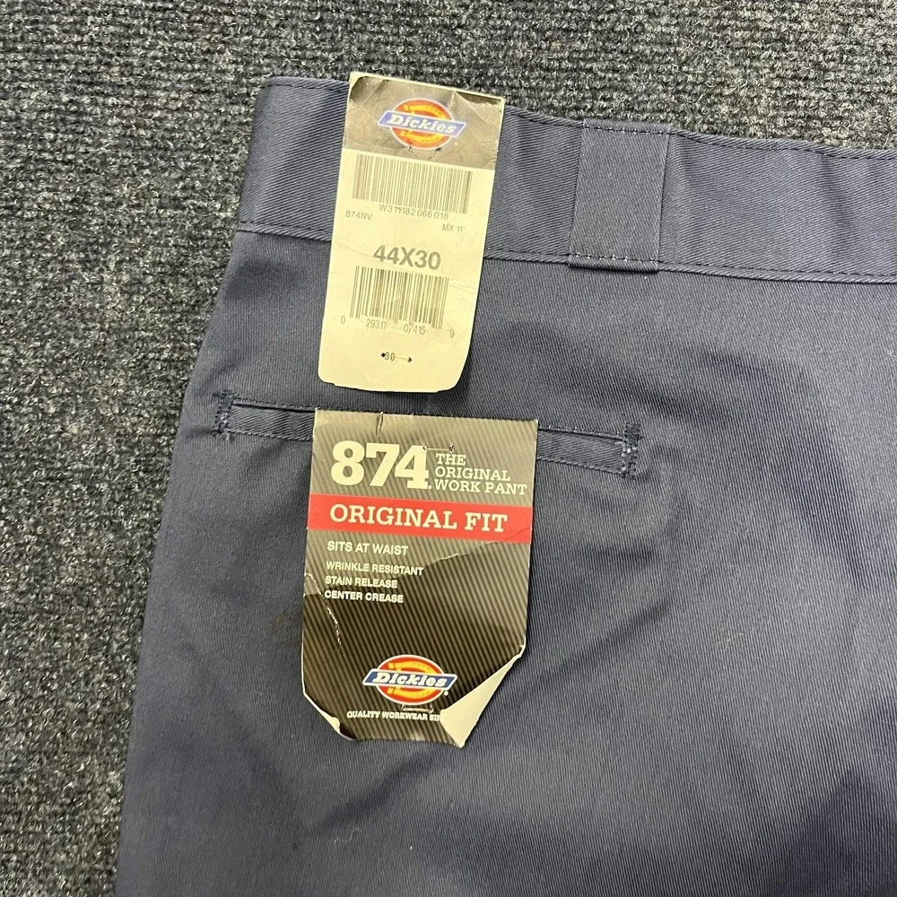 Dickies Pants‎ Mens 44x30 Blue 874 Original Fit Work Chino Straight Leg